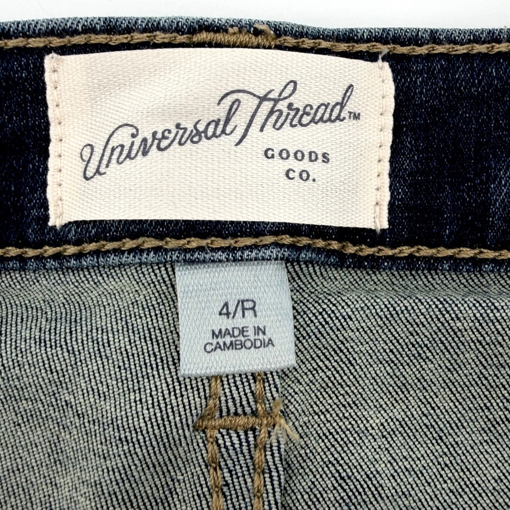 Universal Thread High Rise Skinny Jeans Womens 4/R Blue Exc. Dark Wash Stretch - Picture 7 of 11